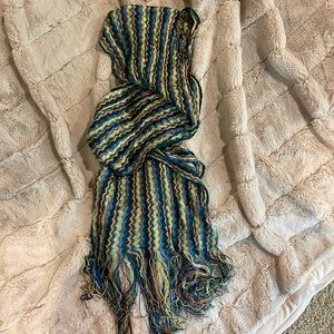 Multi colored, light weight, rayon scarf
